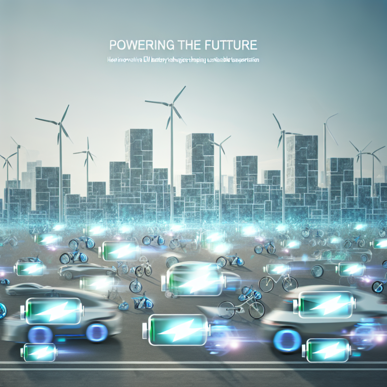 Powering the Future: How Innovative EV Battery Technologies Are Shaping Sustainable Transportation