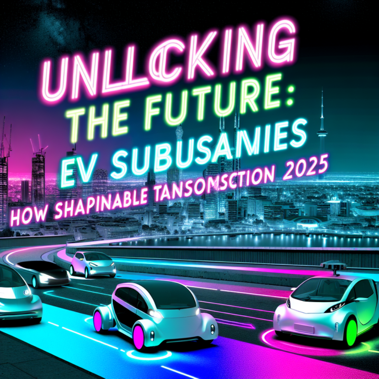 Unlocking the Future: How EV Subsidies are Shaping Sustainable Transportation in 2025