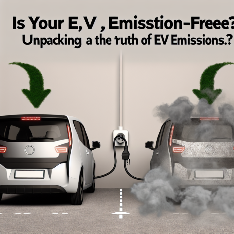 Is Your Electric Vehicle Really Emission-Free? Unpacking the Truth Behind EV Emissions