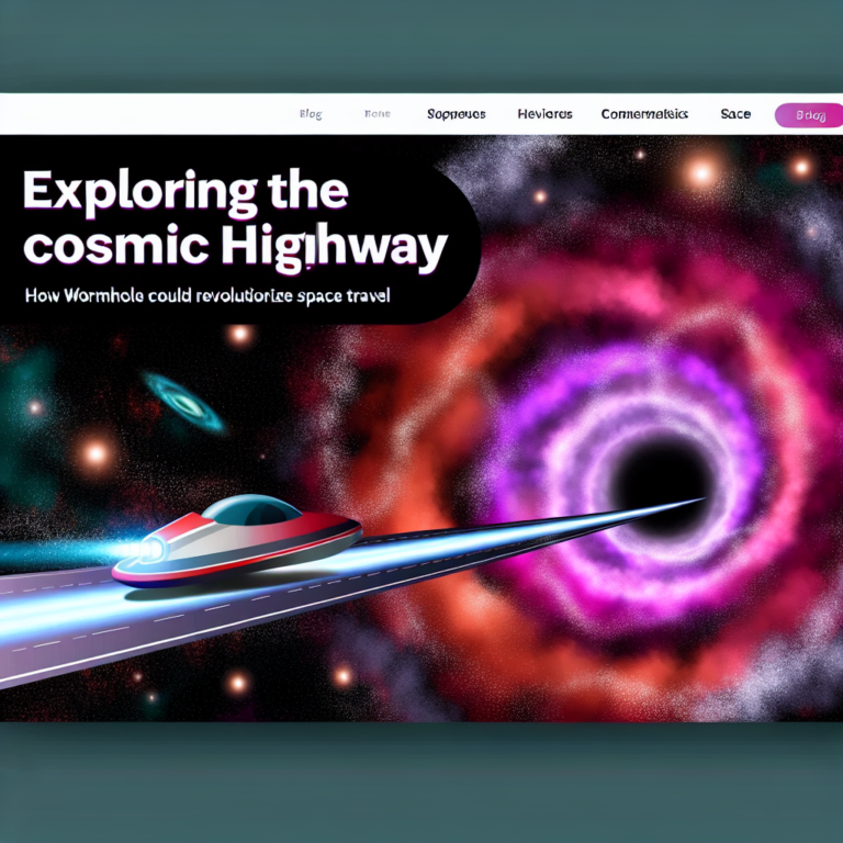 Exploring the Cosmic Highways: How Wormholes Could Revolutionize Space Travel