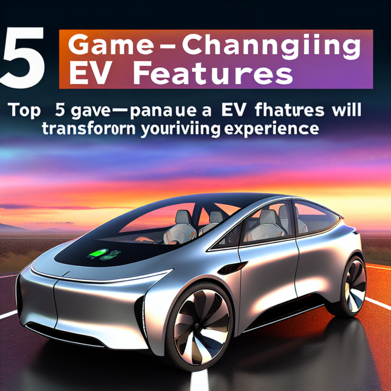 Top 5 Game-Changing EV Features That Will Transform Your Driving Experience